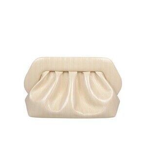 Themoirè Structured Striped-Effect Faux Leather Handbag - NWT